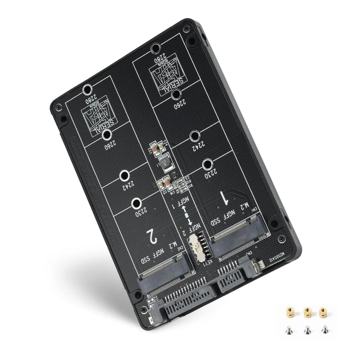 WRIARICH WRIARICH M.2 SATA NGFF to SATA Adapter B Key B+M Key 2230 2242 2260 2280 6Gbps 4TB — product photo