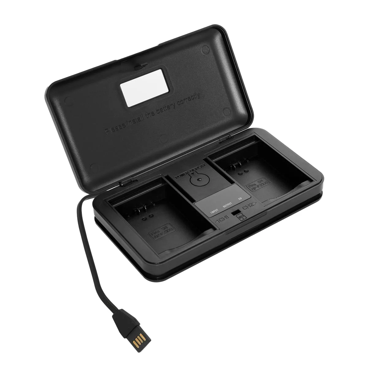 Green Extreme Battery Green Extreme Battery USB LCD Dual Charger Case for Sony NP-FZ100 Battery — product photo