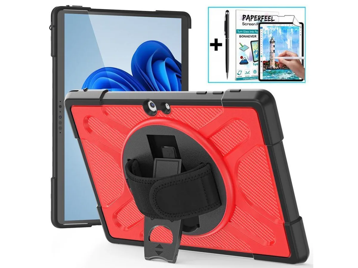 BONAEVER BONAEVER Shockproof Laptop Case for Surface Go 10.5 inch 2023 2021 2020 2018 Red — product photo
