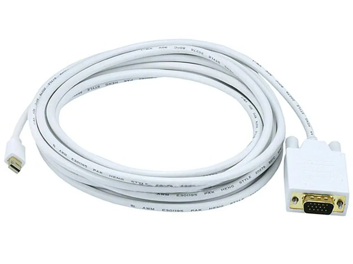 Monoprice Inc. Monoprice 106005 15 ft 32AWG Mini DisplayPort to VGA Cable — product photo