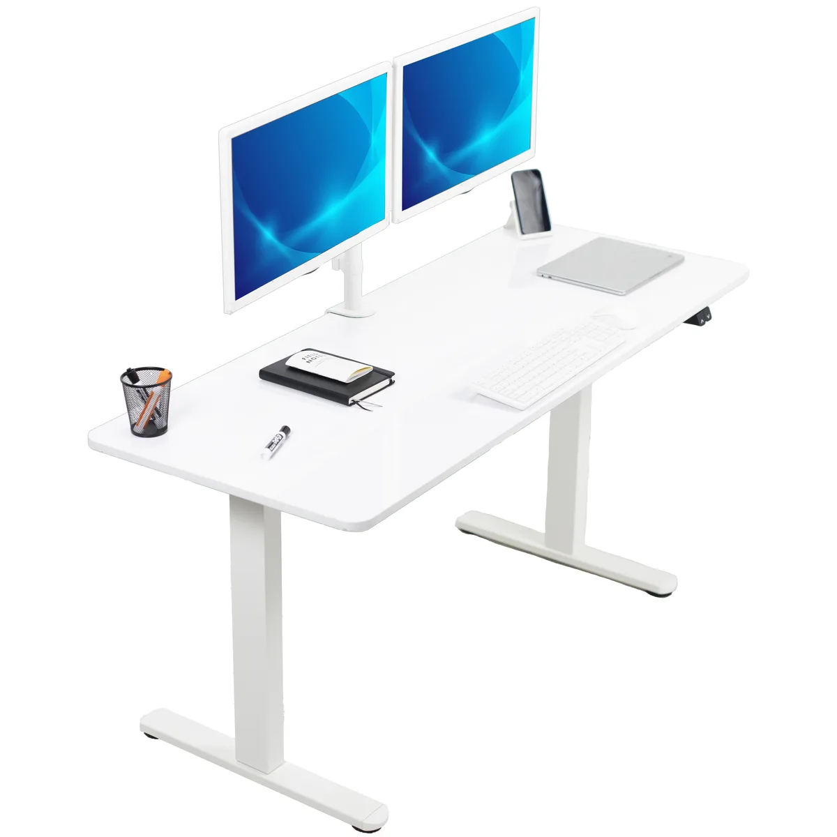 VIVO VIVO Electric Standing Desk 60 x 24 White Dry Erase Top — product photo