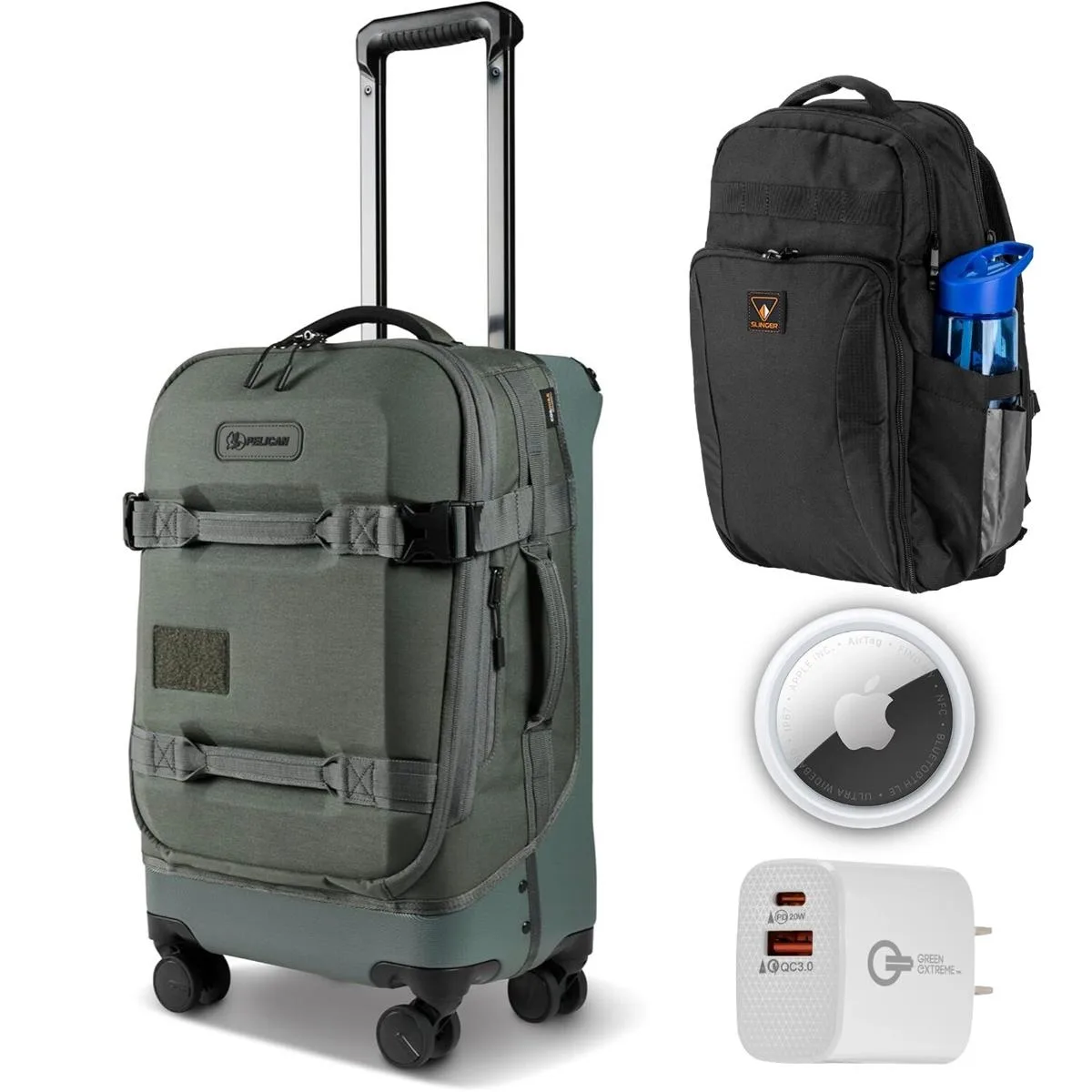Pelican Products, Inc. Pelican Aegis 22" 39L Rolling Hybrid Duffel Camera Case Charcoal Sage — product photo