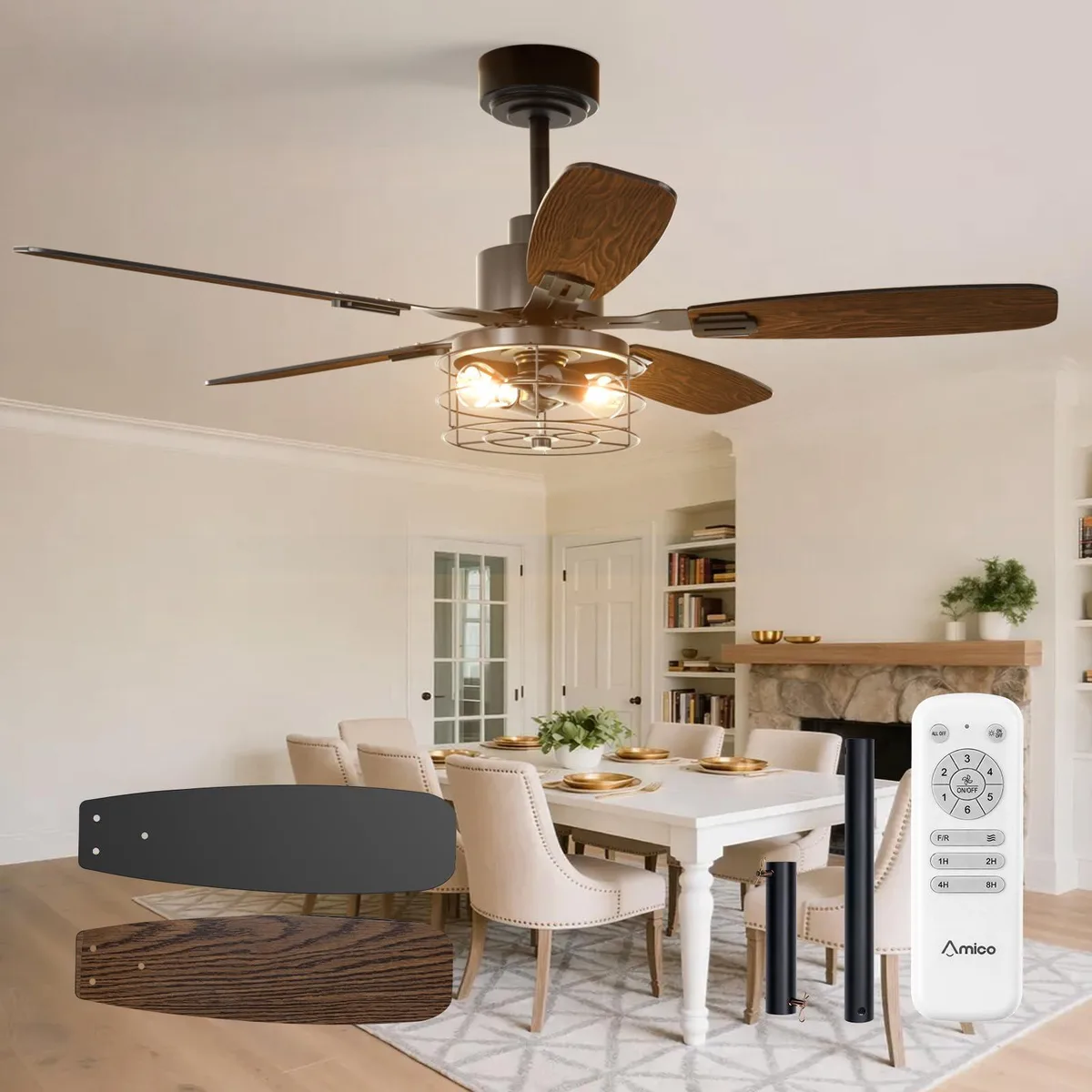  Amico KDM552301-2 52 inch ceiling fan — product photo