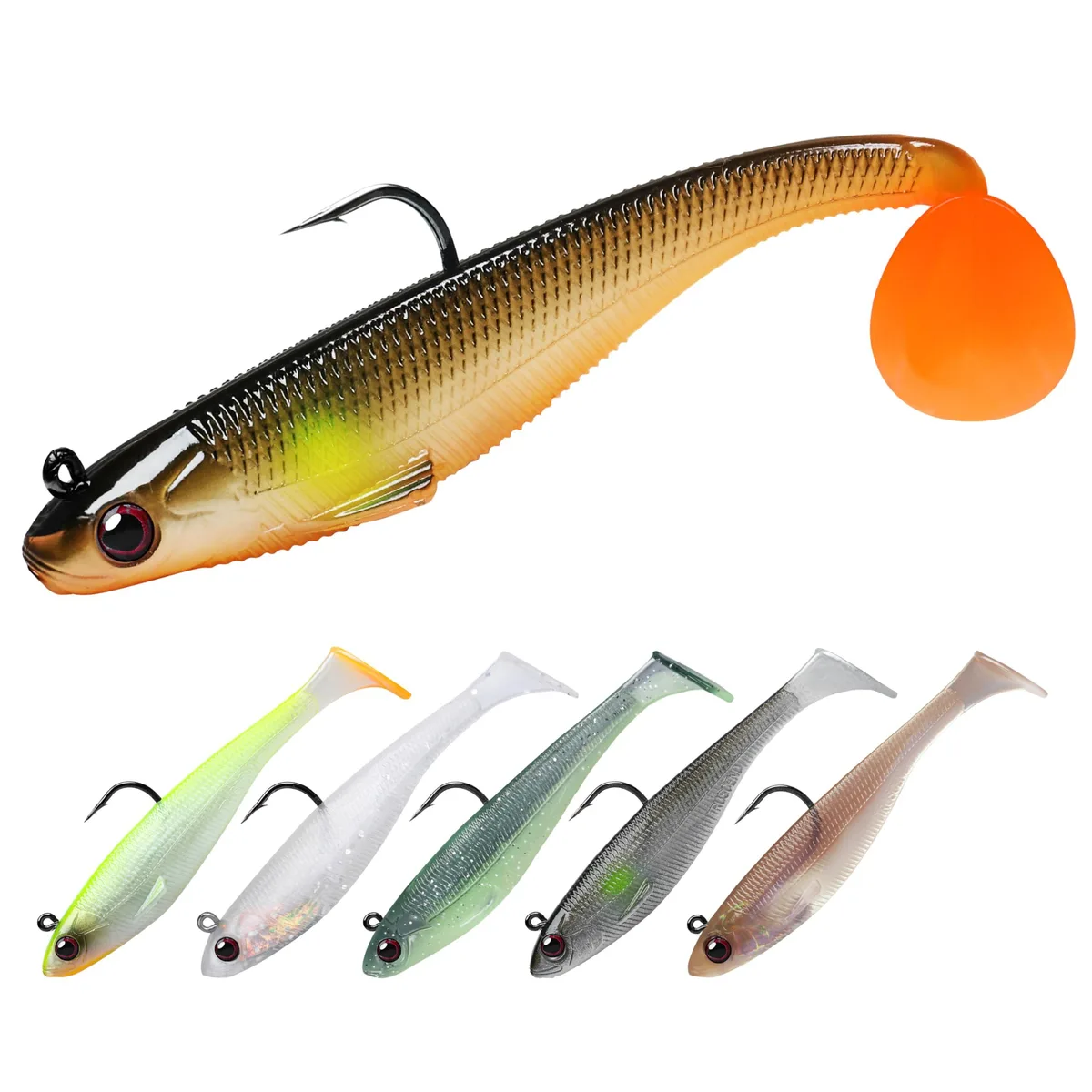  TRUSCEND Twi 3.5in 0.45oz Soft Lures 6pcs — product photo