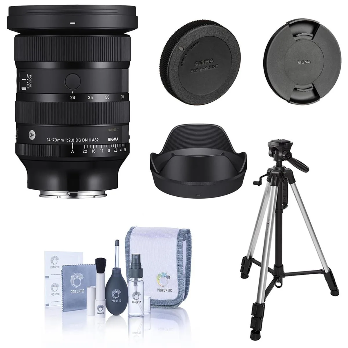 SIGMA Sigma 24-70mm f/2.8 DG DN II Art Lens for Sony E with Accessories Bundle — product photo