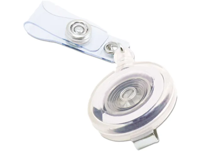 Advantus Advantus 75473 Translucent Retractable ID Card Reel 34" Clear 12/Pack — product photo