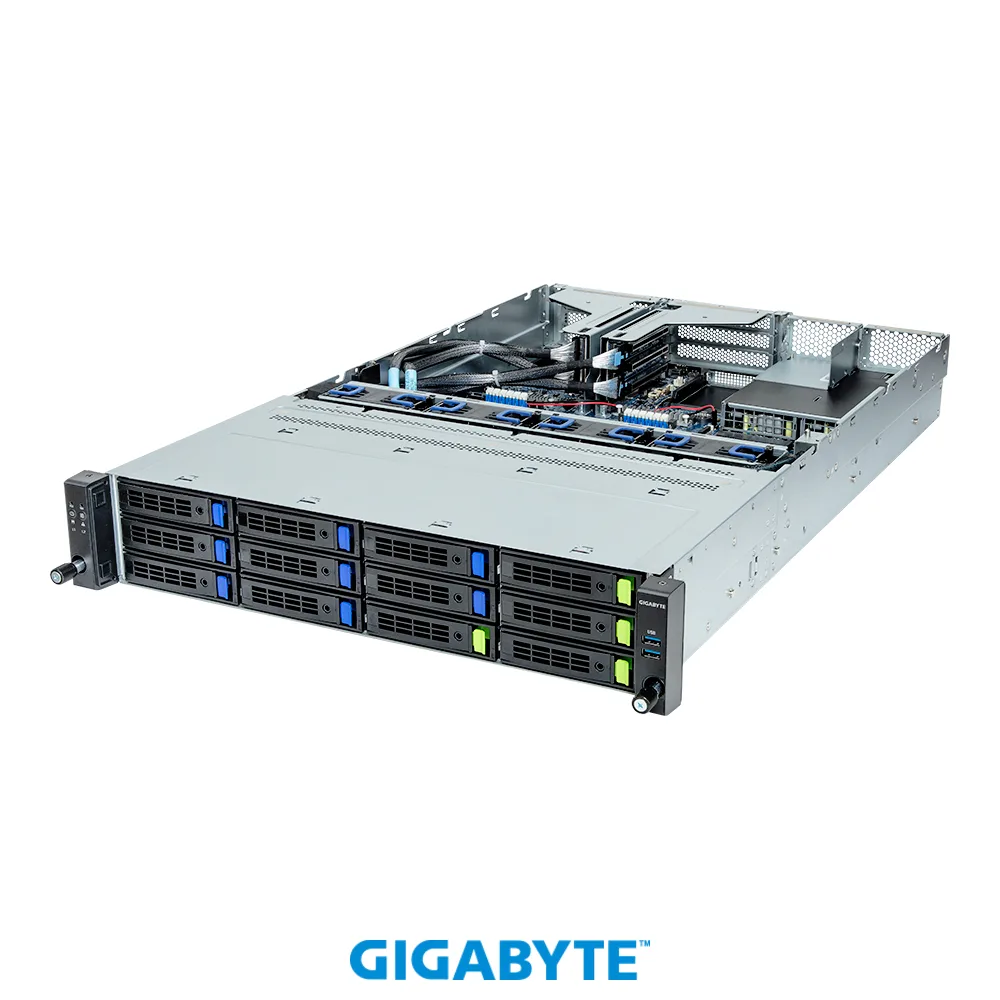 GIGABYTE GIGABYTE R263-Z30-AAC2 barebone server 2U 12-bay EPYC 9004/9005 — product photo