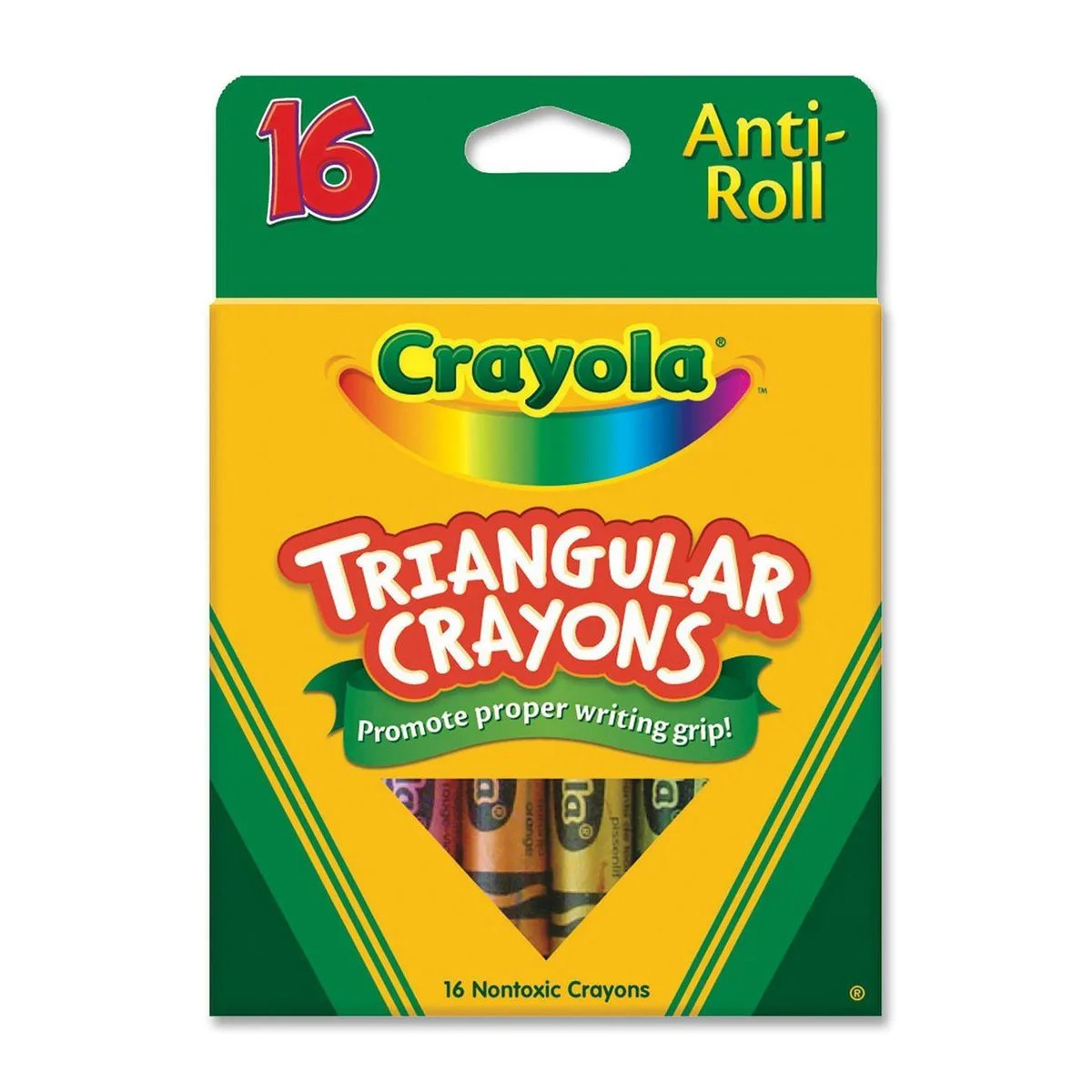 Crayola Crayola 52-4016 Triangular Anti-roll Crayons 16 Box — product photo