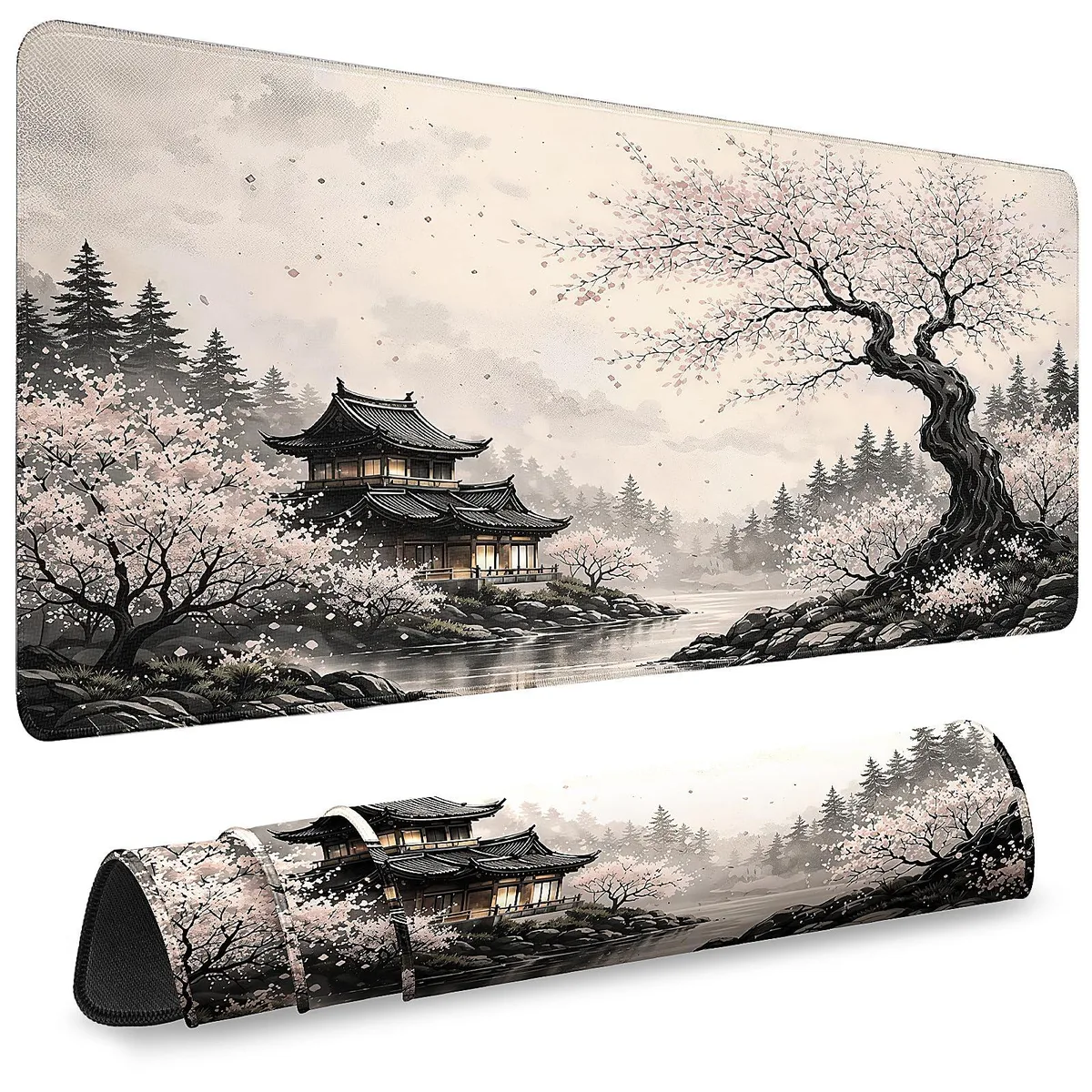  Keychron 010 Mouse Pad 31.5 x 11.8 Japanese Ink Painting 2 — product photo