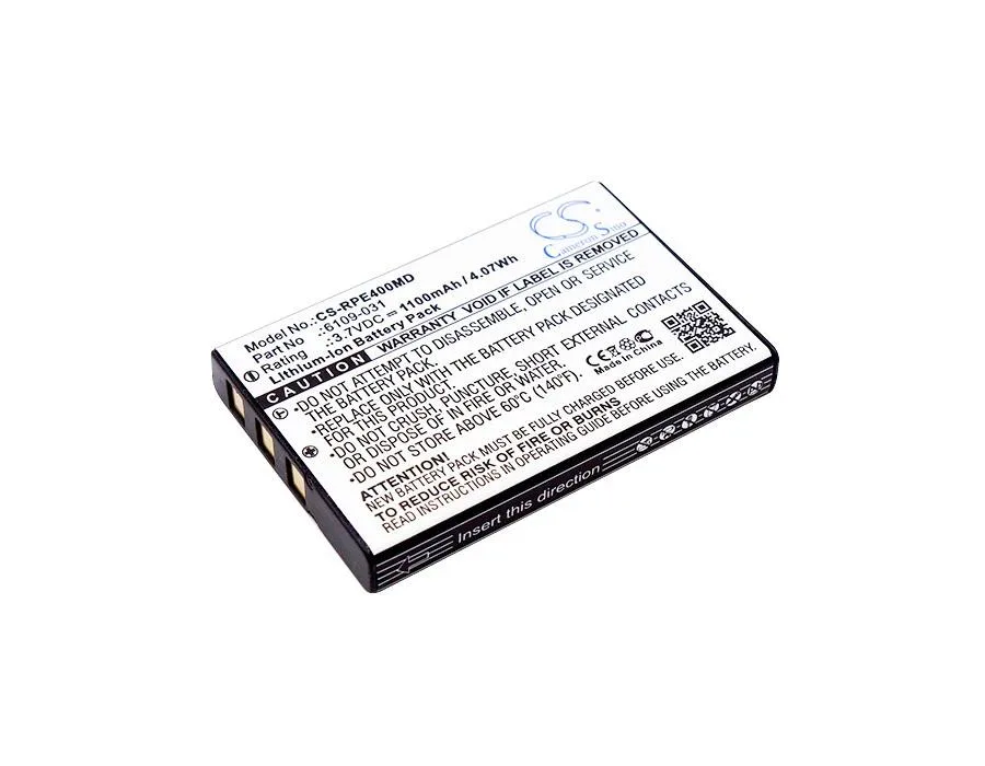 Rectangular lithium-ion battery pack for E4 pipette