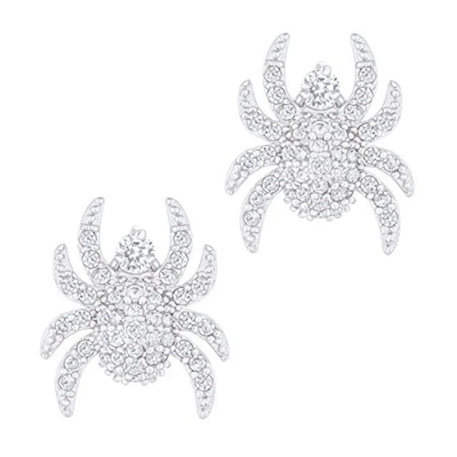 ORROUS &amp; CO ORROUS &amp; CO 18K White Gold Plated Cubic Zirconia Spider Stud Earrings 1.90 carats — product photo