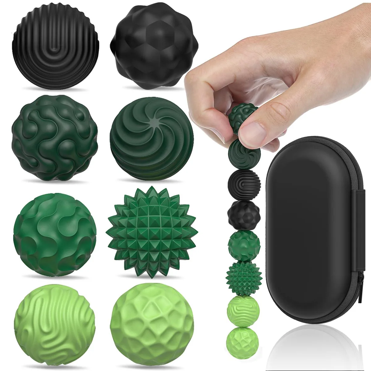  Silicone Magnetic Balls Educational Toy 8 Pack — product photo
