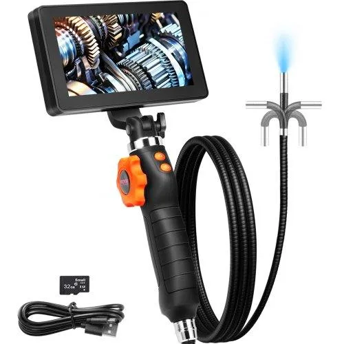 VEVOR VEVOR ZX2-D2 Dual-Articulation Endoscope 6.4mm Lens 5" IPS 8x Zoom — product photo