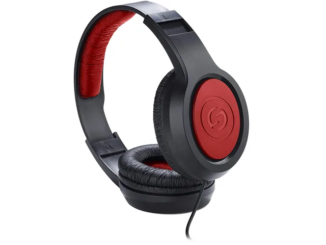 Samson Samson SR360 Over-Ear Dynamic Stereo Headphones Red Edition 35mm Drivers 20-20kHz — product photo