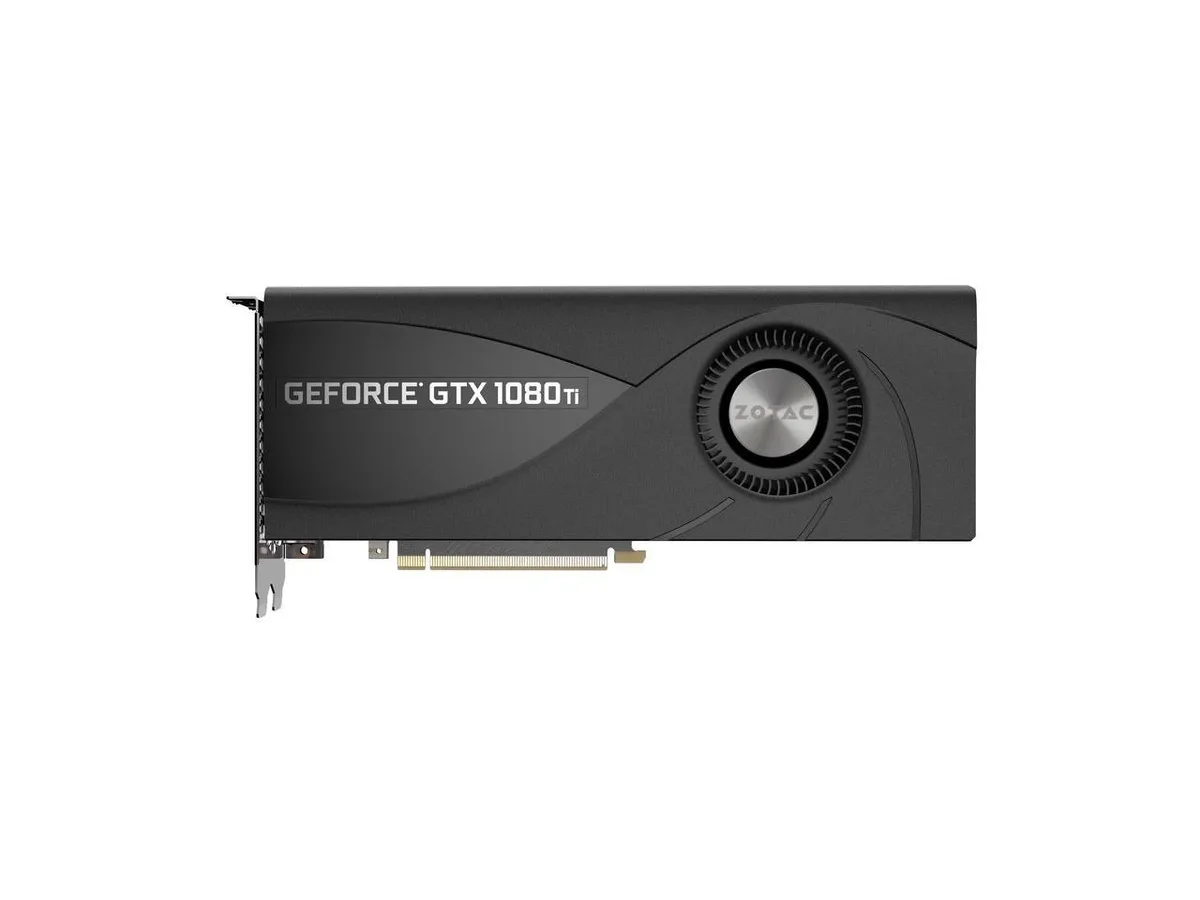 ZOTAC ZOTAC GeForce GTX 1080 Ti Blower 11GB GDDR5X graphics card — product photo