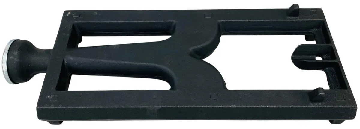 Cast iron ring burner, 16 inch diameter, matte dark finish