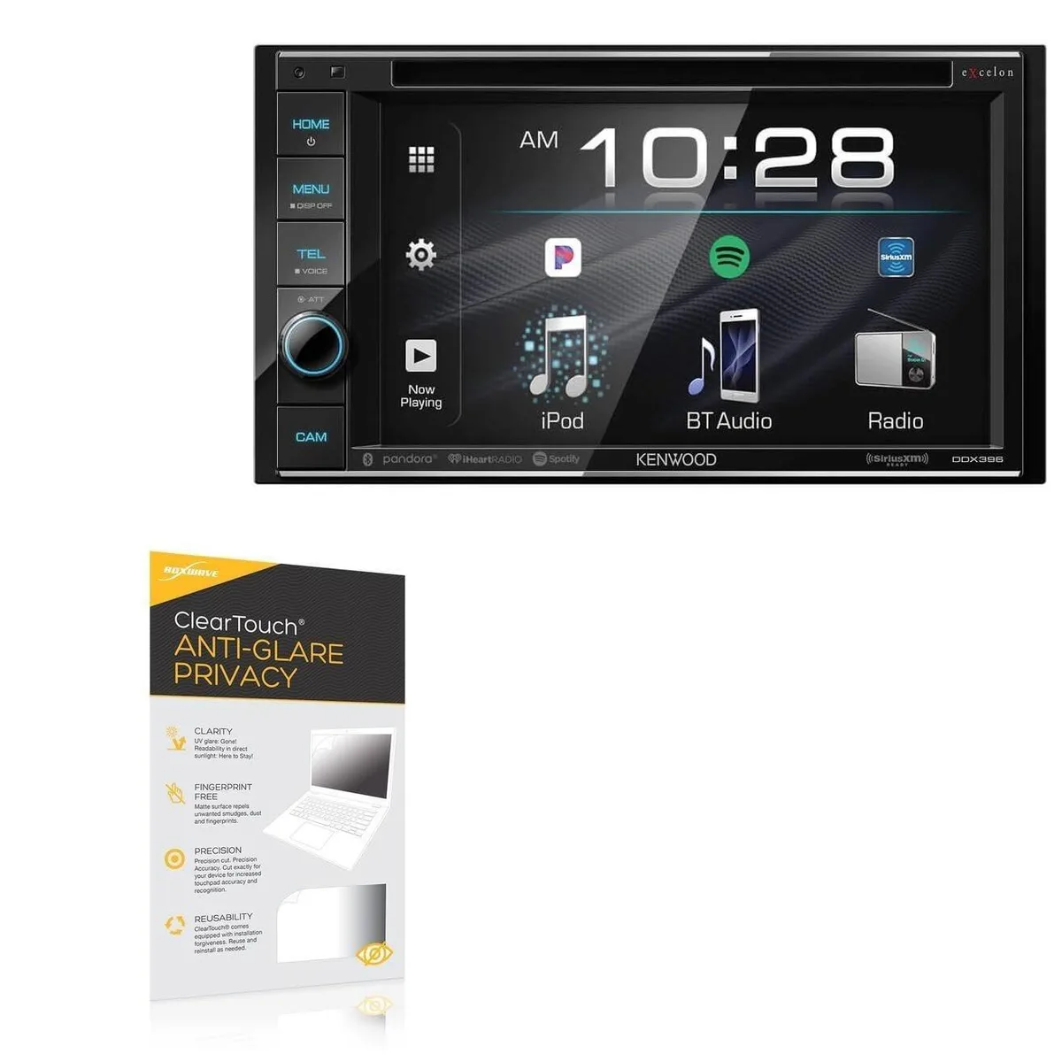 Boxwave BoxWave ClearTouch Anti-Glare Privacy Screen Protector for Kenwood Excelon DDX396 (2-Pack) — product photo