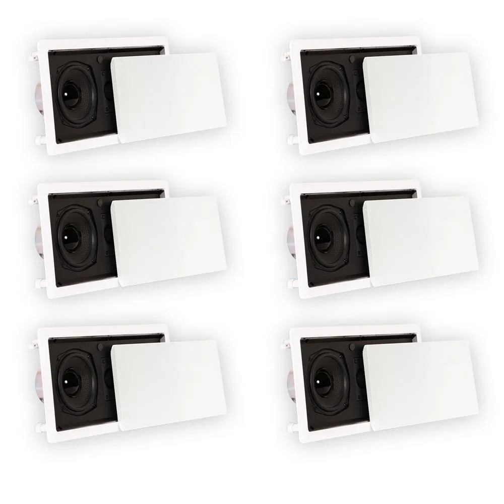 Goldwood Sound, Inc. Goldwood Sound TSLCR5 Dual Woofer In-Wall Center Channel Speaker 6 Pack — product photo