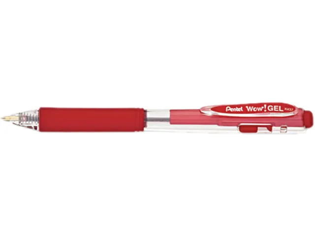 Pentel of America, Ltd. Pentel of America, Ltd. K437B Red Retractable Gel Pen — product photo