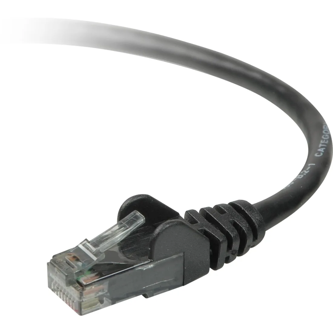 Belkin Belkin A3L980-08-BLK-S network ethernet cable 8 ft Cat 6 black — product photo