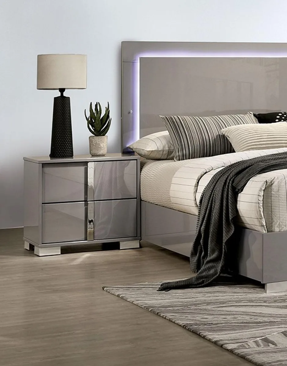 tuphen tuphen Light Taupe Bedside Table 23.5"W 15.5"D 22"H — product photo