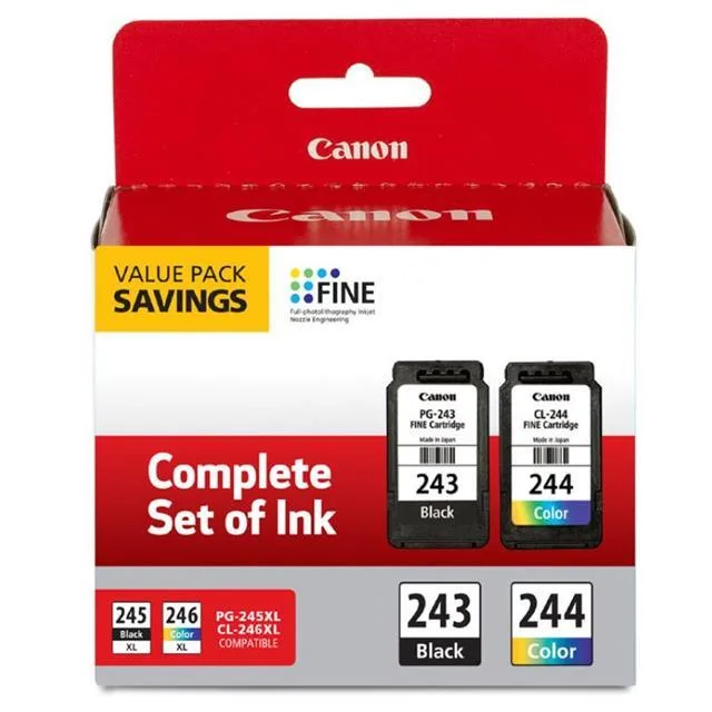 Canon Canon 1287C006 PG-243 CL-244 ink cartridges (genuine brands) 2 pack — product photo
