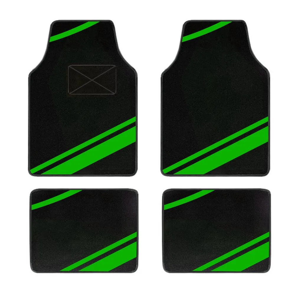 CJSolvesIt! CJSolvesIt! Premium Carpet Floor Mat Set 4pcs Green — product photo