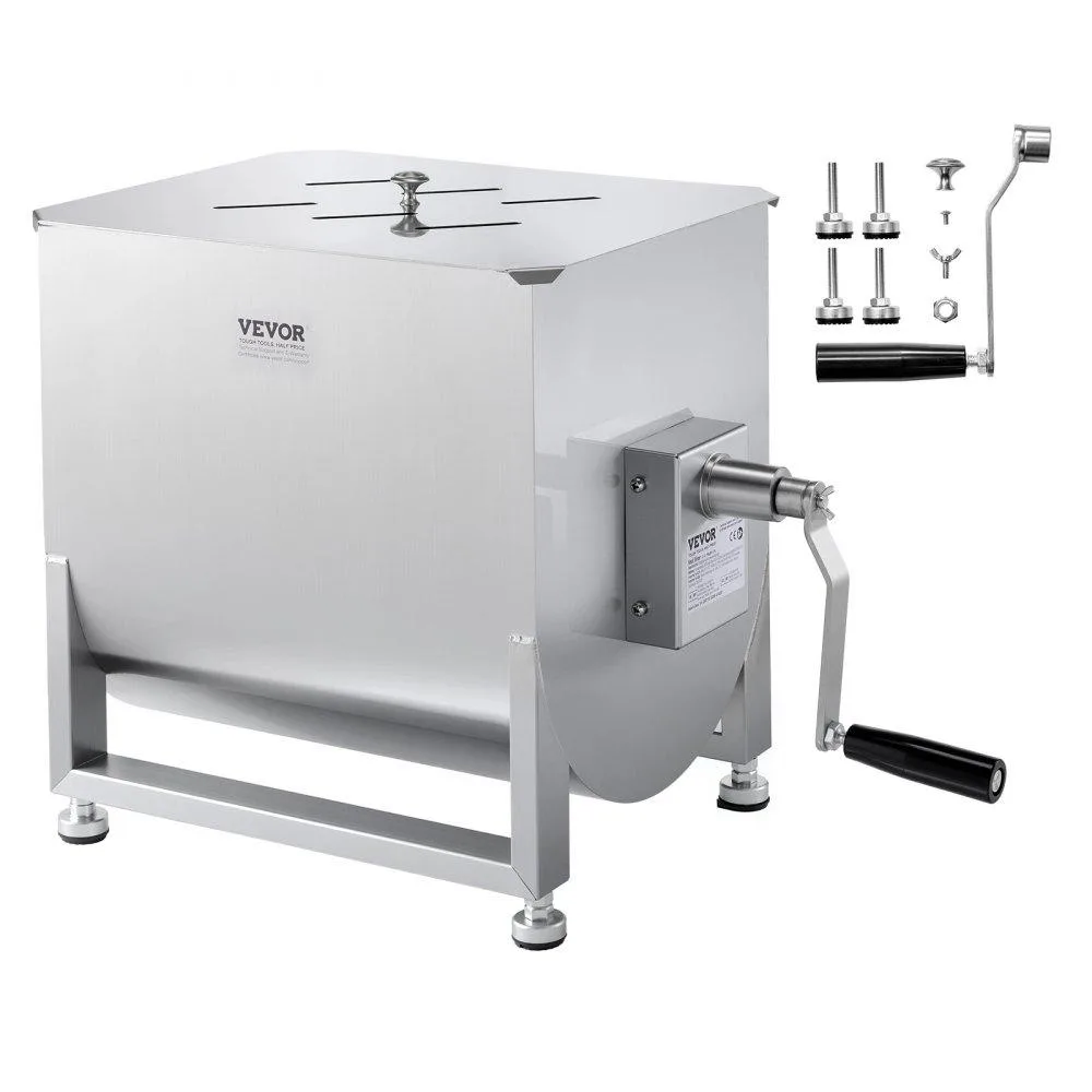VEVOR VEVOR Manual Meat Mixer 80L SUS201 Stainless Steel Gearbox BX-40 — product photo