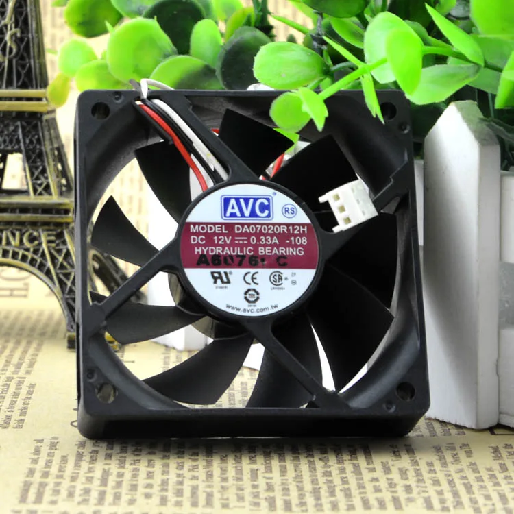 Fans Fans DA07020R12HSpecification 12V .33A 7020 70mm 20mm case fan — product photo