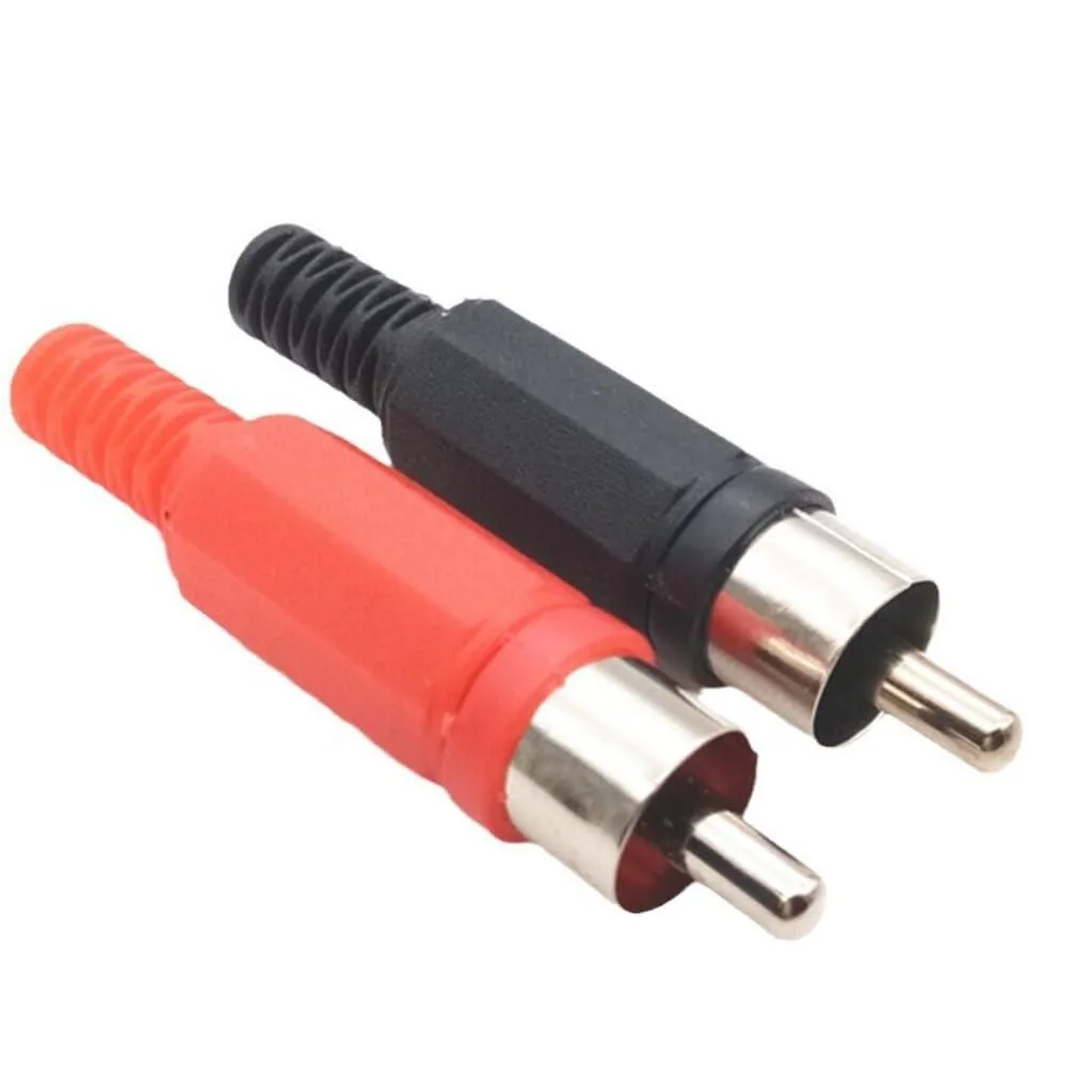 Boxwave Boxwave 10PCS Solder RCA Plug Male Audio Adapter (5Red 5Black) — product photo