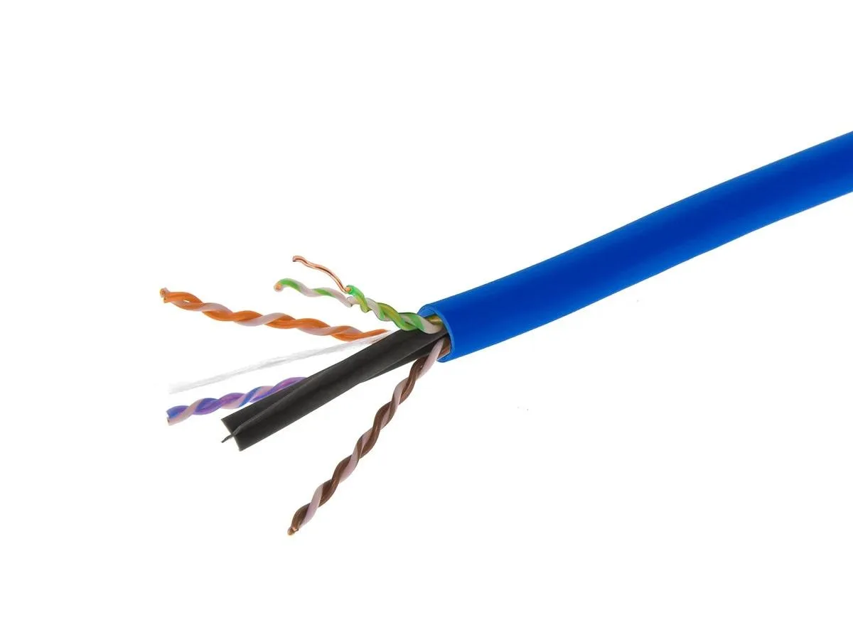 Monoprice Inc. Monoprice 143702 Cat6 Plenum Bulk Cable 500ft Blue 23AWG 550MHz CMP TAA — product photo