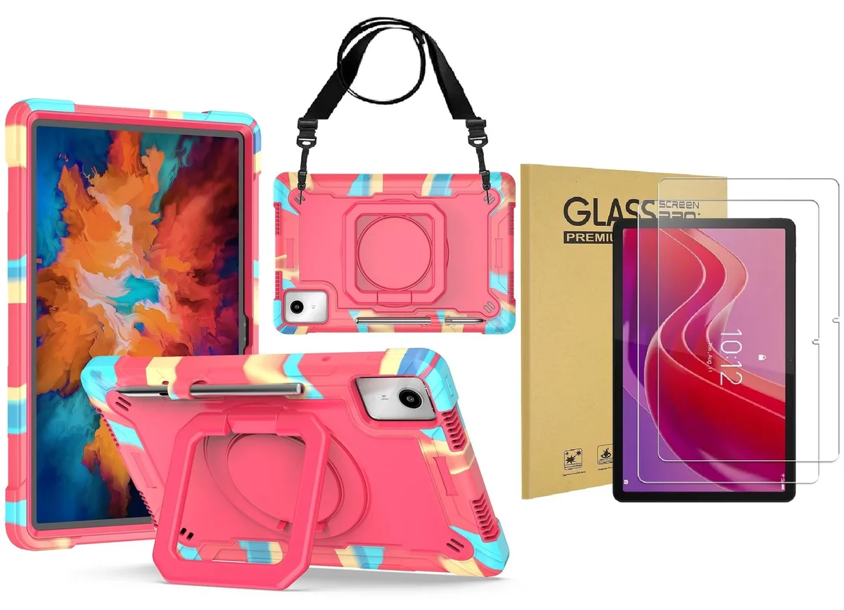 anicestore anicestore Case for Lenovo Tab K11 LTE 11" 2024 with Screen Protector Candy Pink — product photo