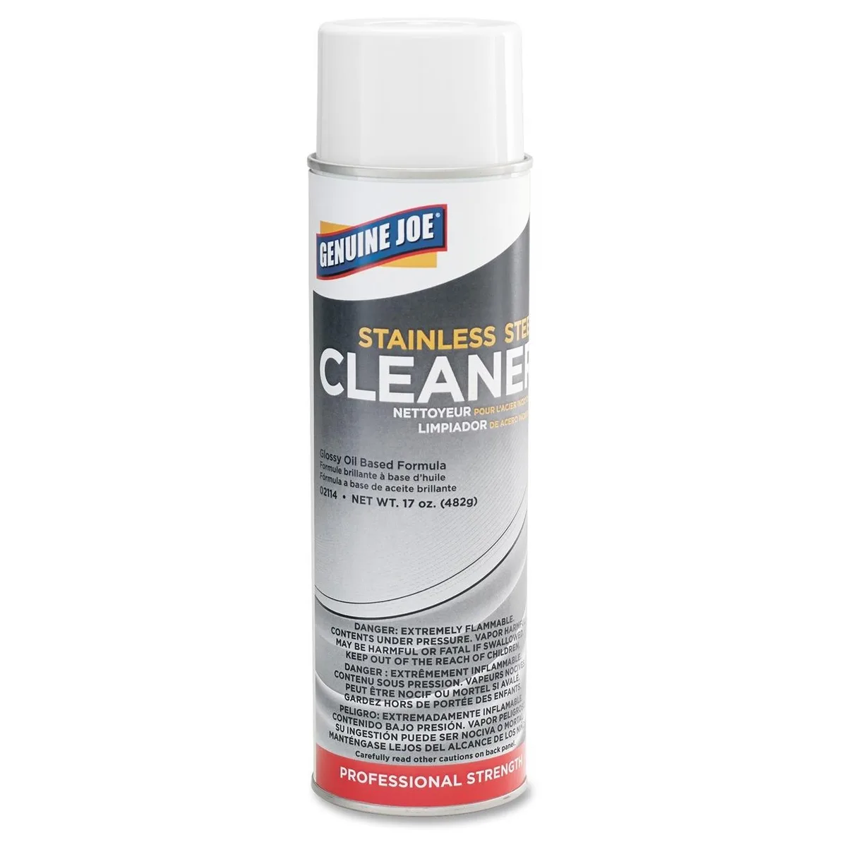 Genuine Joe Genuine Joe 02114CT Stainless Steel Cleaner 12 x 15 fl oz — product photo
