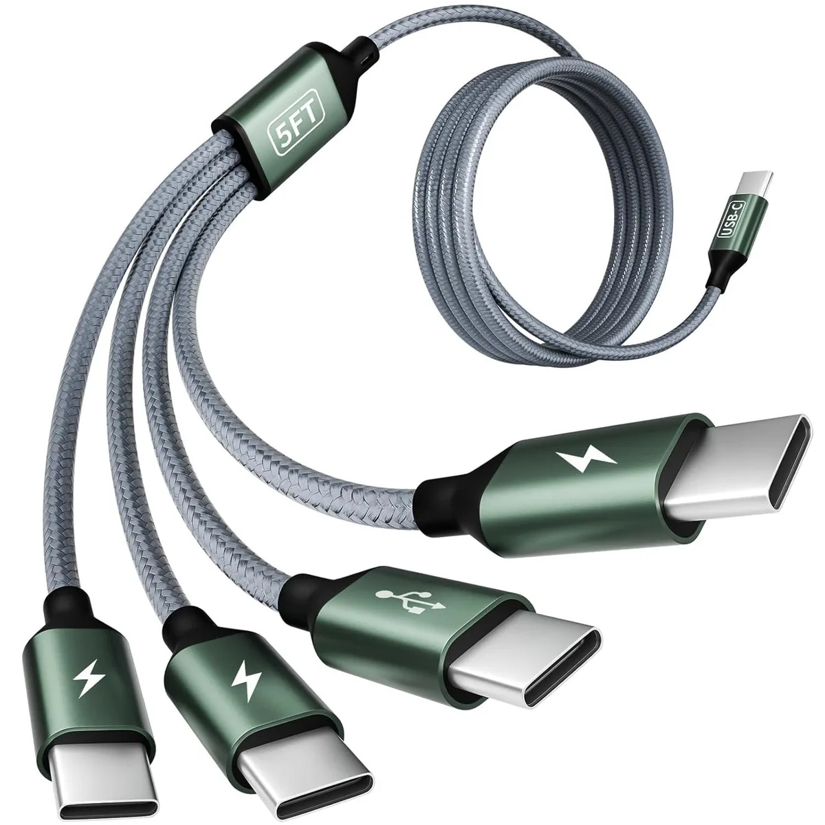 Mobee Mobee 4-in-1 USB-C Multi Charging Cable 5FT — product photo