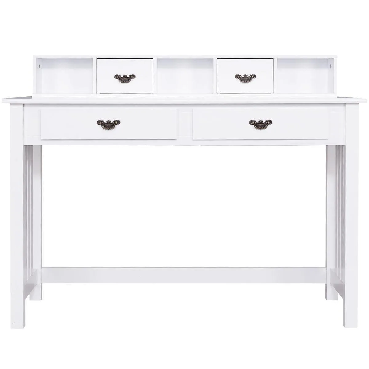 SlickBlue SlickBlue Home Office Desk 47.5" White 4 Drawer — product photo