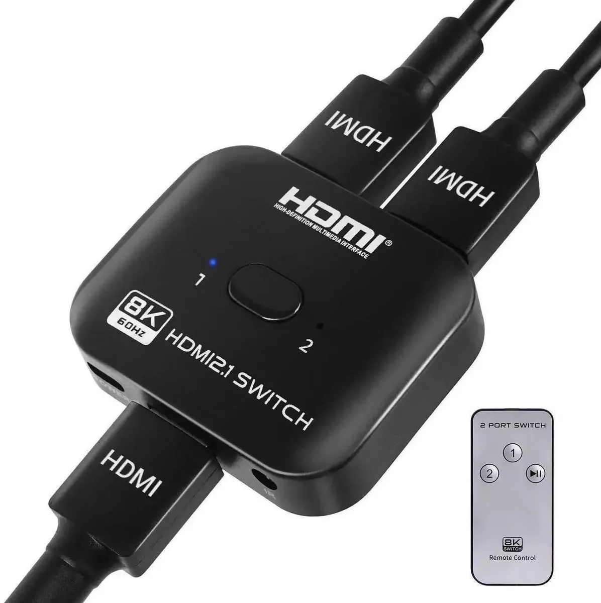 SMUGDESK SMUGDESK 8K Bi-Directional HDMI Switch Splitter 2 in 1 Out 48Gbps — product photo
