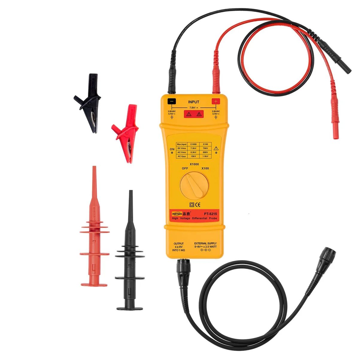Pintech Pintech PT-5215 High Voltage Differential Probe 15kV 35MHz 100X/1000X measurement tool — product photo