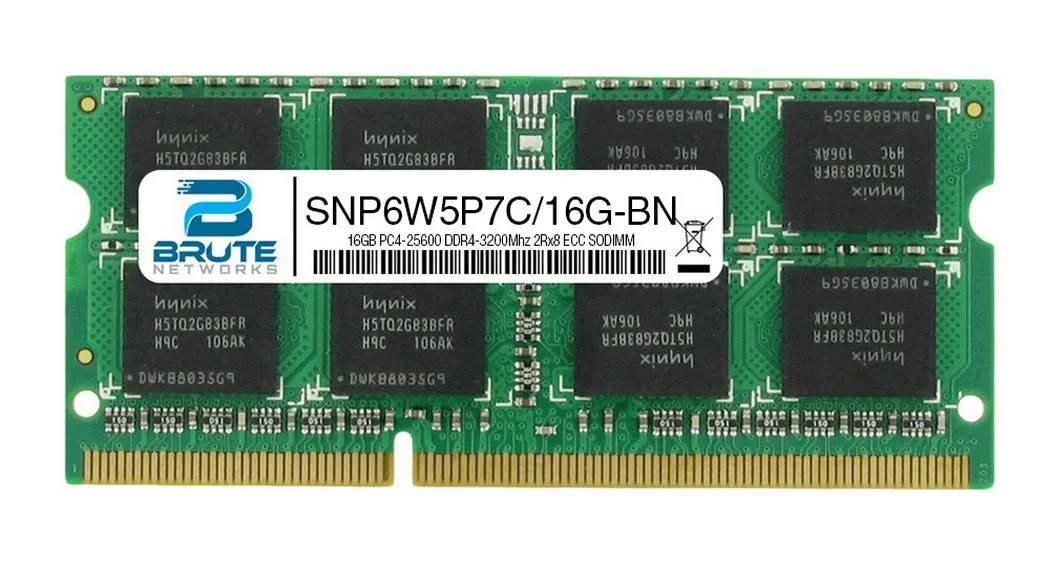 Brute Networks Brute Networks 16GB DDR4-3200 2Rx8 ECC SODIMM server RAM — product photo