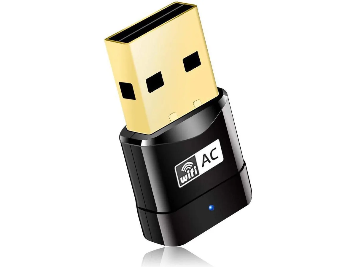 Corn Electronics Corn Electronics AC600 USB Wi-Fi Adapter 600Mbps Dual Band 2.4/5GHz Black — product photo