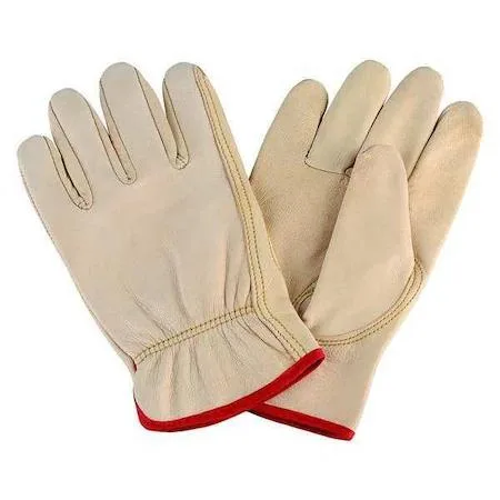 Condor Condor 4TJX9 Leather Drivers Gloves Goatskin Shirred Slip-On Keystone Thumb personal protective equipment — product photo