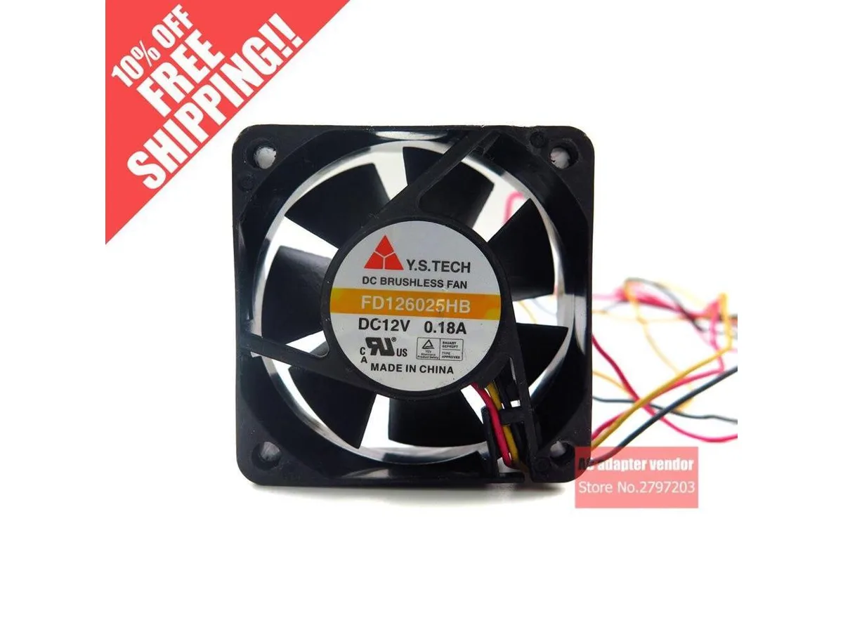 Fans Fans 6025 DC 12V 0.18A FD126025HB case fan — product photo