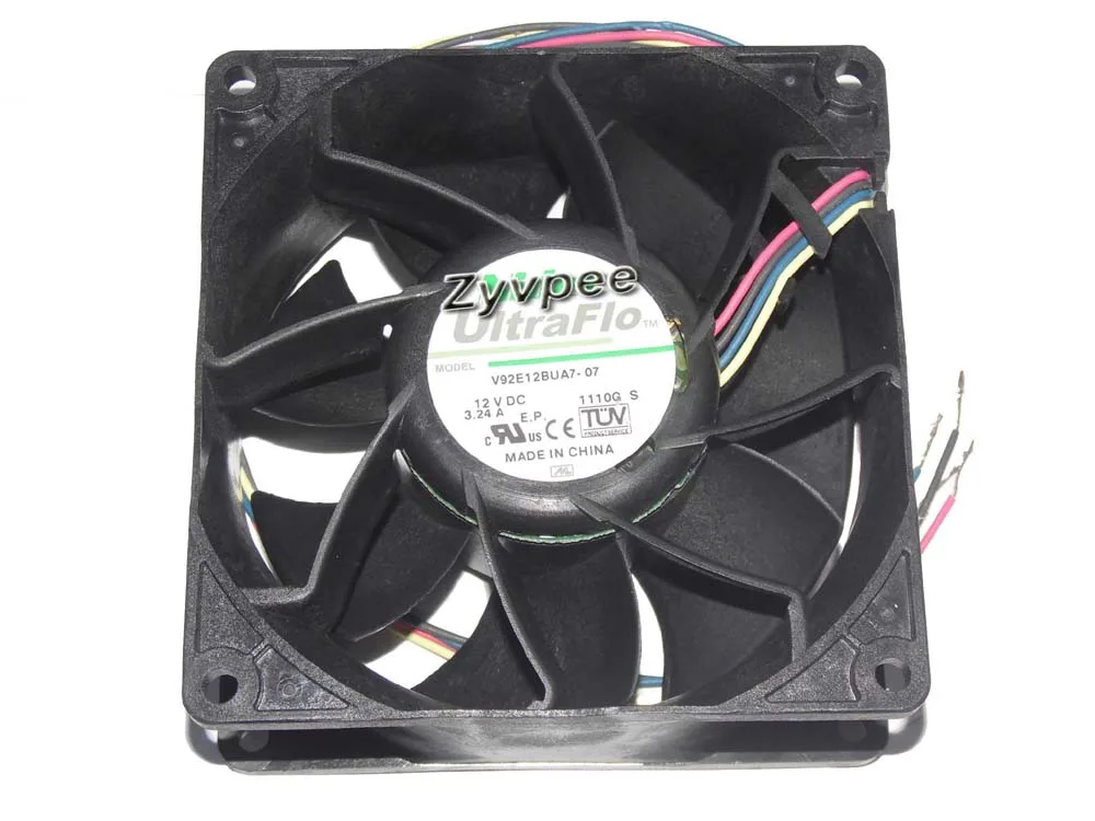Zyvpee Zyvpee V92E12BUA7-07 92x38mm 12V 3.24A 4-wire case fan — product photo