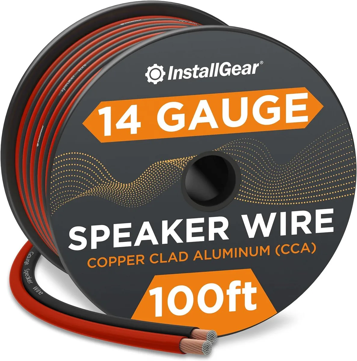 PISKEKAT PISKEKAT 12 Gauge Speaker Wire 100 Foot Red/Black CCA — product photo