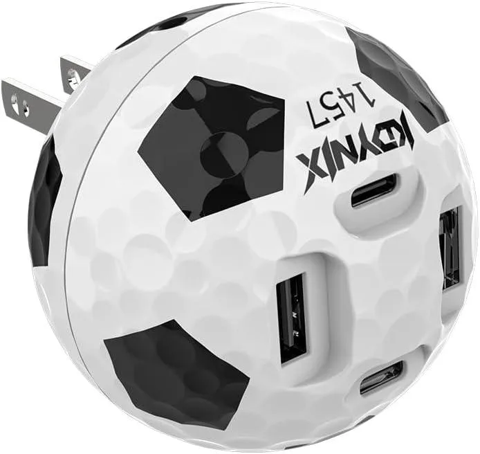 KDYNIX KDYNIX 65W 2 USB-C 2 USB-A Wall Charger Golf ball — product photo