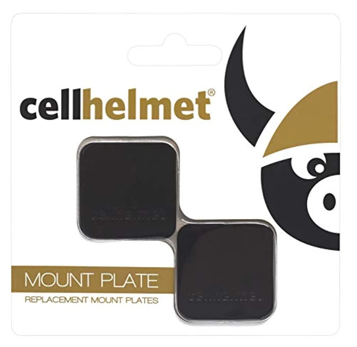 CellHelmet CellHelmet Replacement Plates for 360 Magnetic Mount 2-Pack Green — product photo