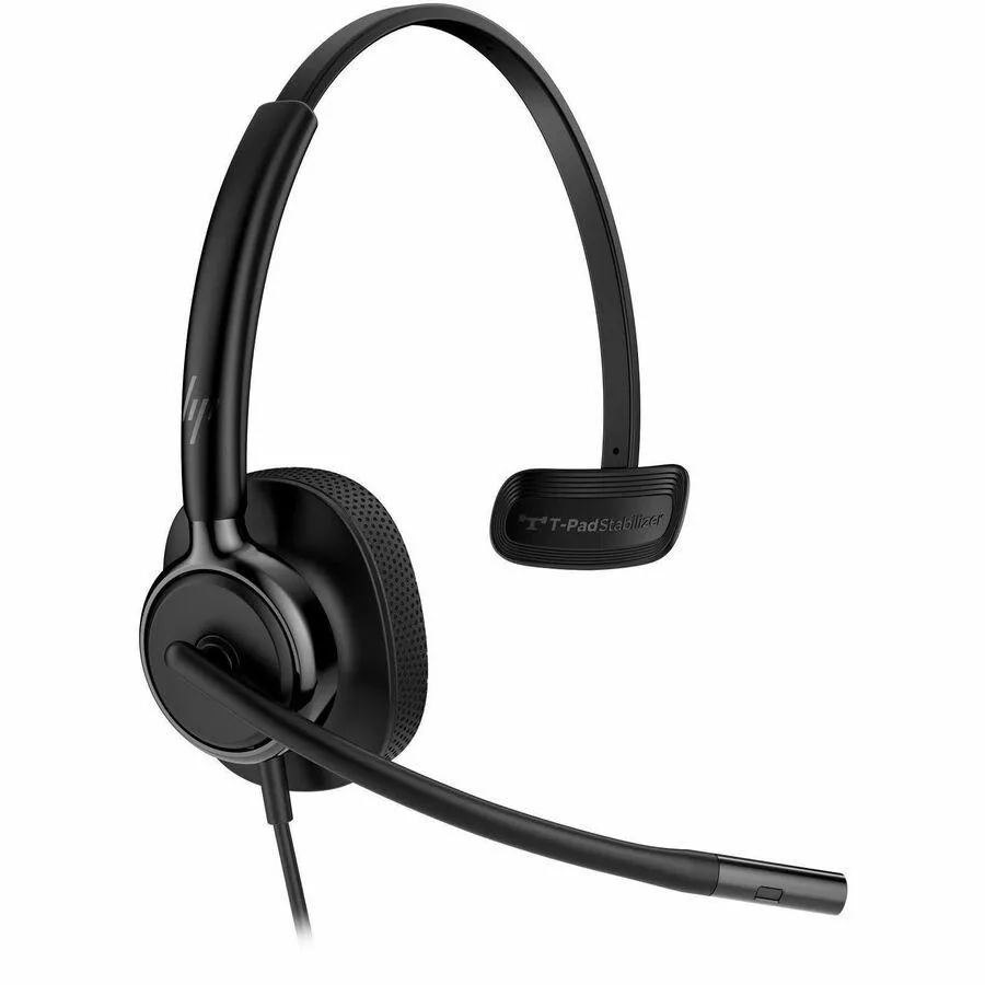 Poly Mission 415 monaural USB headset with single ear cup and microphone boom