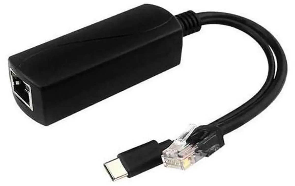 SMUGDESK SMUGDESK PoE Splitter for Raspberry Pi 5 5V 4A USB-C Gigabit IEEE 802.3af/at Network Connector — product photo