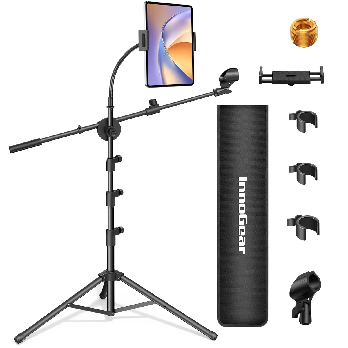 Avid MS138 Microphone Stand 30-72 in Tripod Boom Gooseneck Bag — product photo