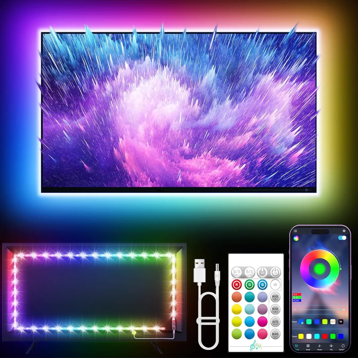  KANTUTOE SSG-104 16.4ft RGB light kit — product photo
