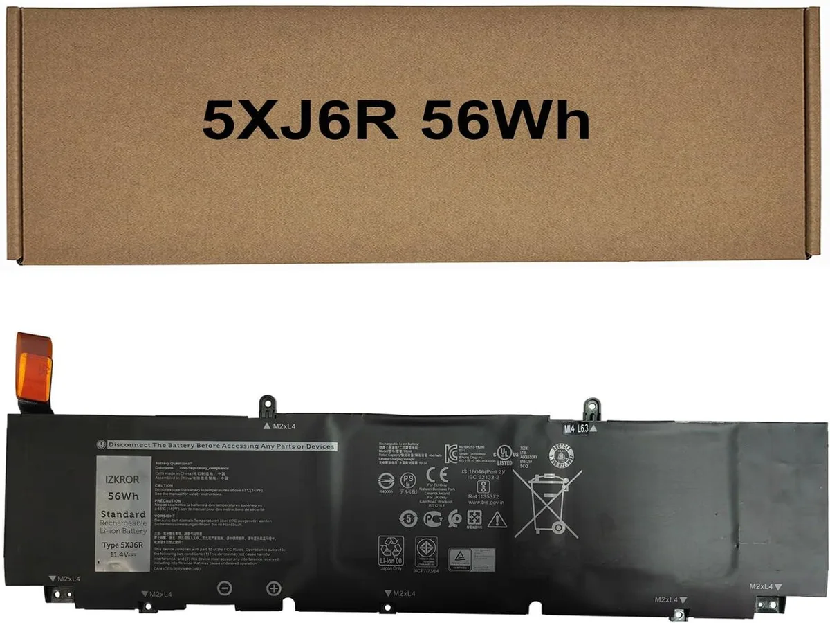 NShi NShi 5XJ6R 56Wh 4667mAh 11.4V 3-Cell laptop battery — product photo